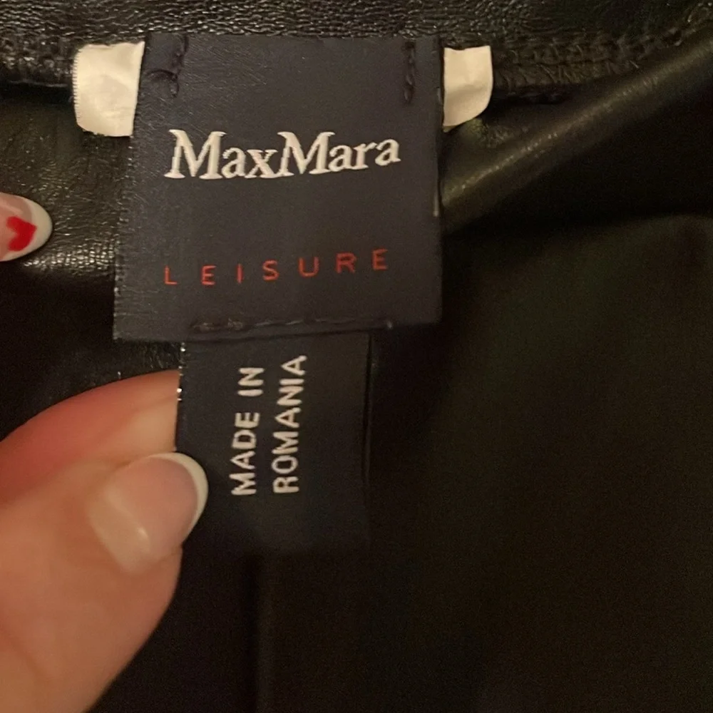 MaxMara Women’s Coated Jersey‎ Leggings - Picture 6 of 9
